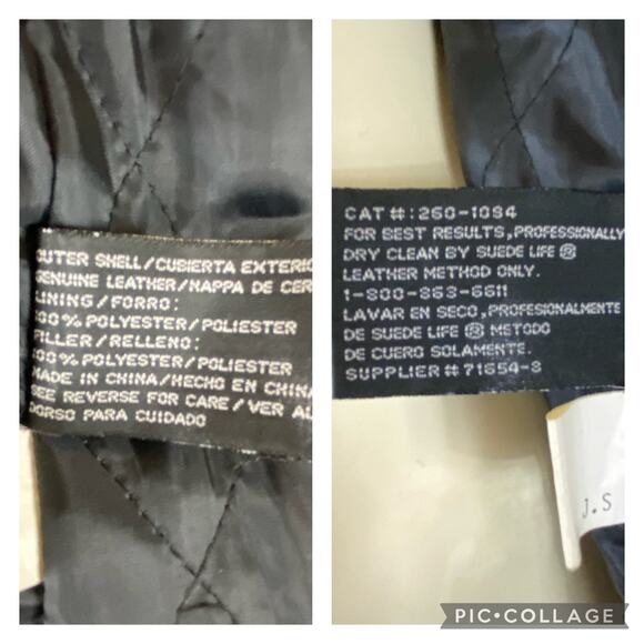 90s Worthington Butter Soft Black Leather Car Coat, Gold Claw button size Medium - Picture 10 of 13